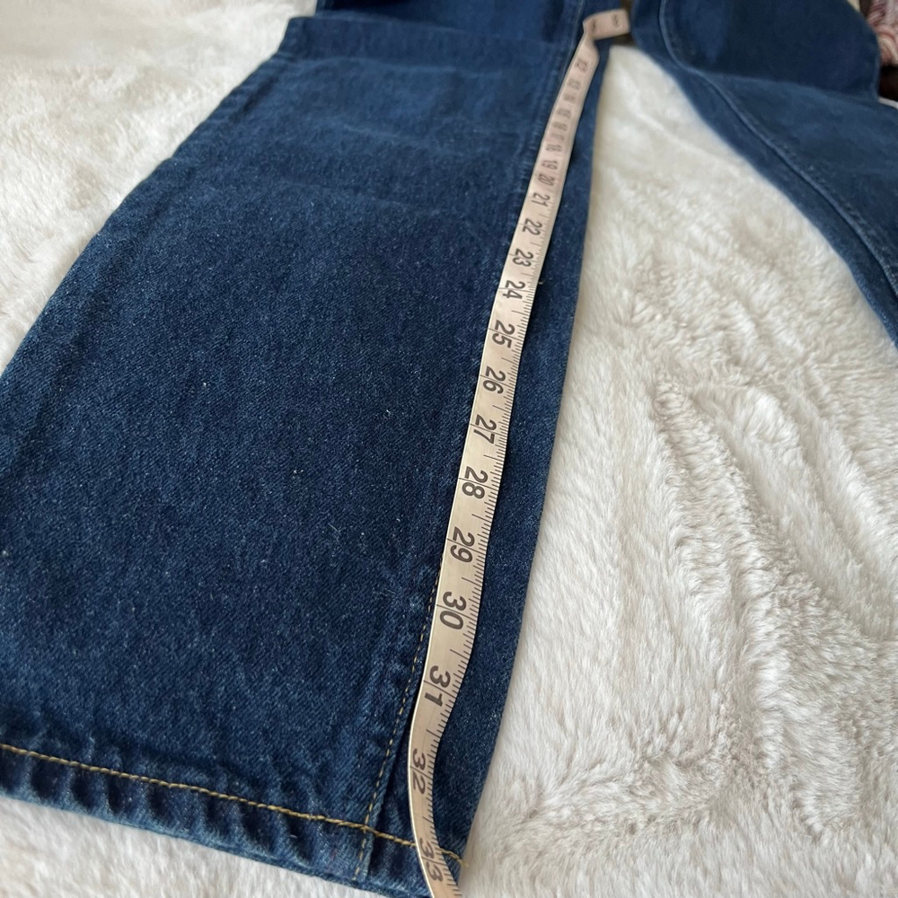 Women's VINTAGE 70s/80s Lee Dark Blue Straight Leg Jeans 26” Made in USA - Picture 7 of 9